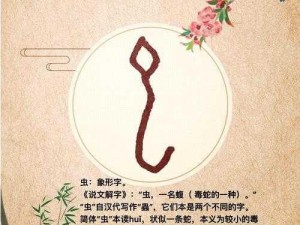 成语雕虫小技中的虫字初意探究：古代所指与现今理解的演变之路